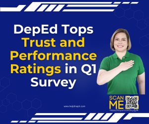 DepEd Tops Trust and Performance Ratings