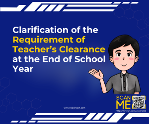 Requirement of Teacher’s Clearance