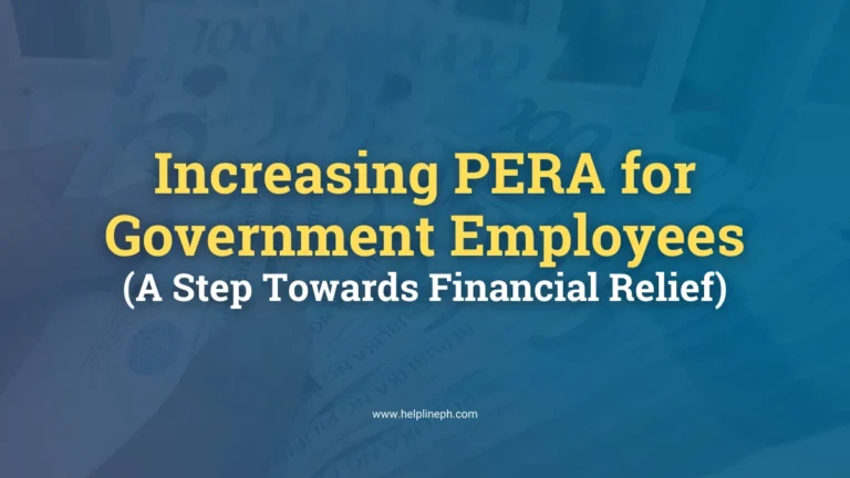 Senator Tulfo's bill to increase PERA for government employees from P2,000 to P4,000 monthly, improving financial support against inflation - helplineph.com