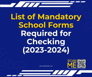 List of Mandatory School Forms