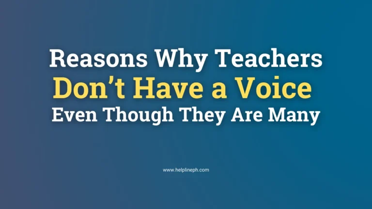 Why teachers in the Philippines don’t have a voice – Fear, professionalism, and safety concerns