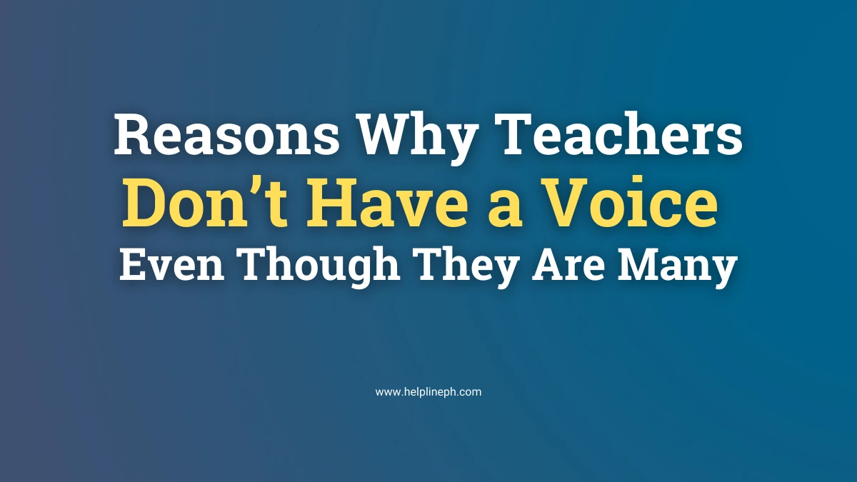 Why teachers in the Philippines don’t have a voice – Fear, professionalism, and safety concerns