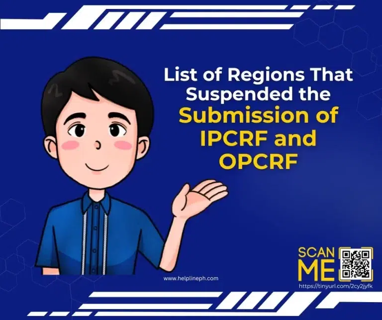 IPCRF and OPCRF Submission Suspension
