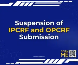 Suspension of IPCRF and OPCRF Submission