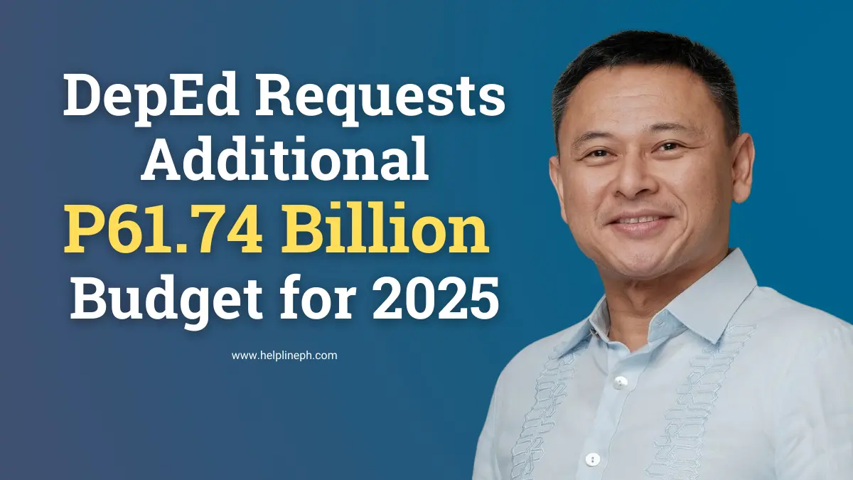 DepEd Secretary Juan Edgardo Angara presenting the 2025 budget request