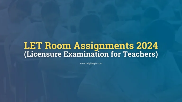Future teachers taking the Licensure Exam for Teachers (LET) 2024 with room assignments released by PRC.