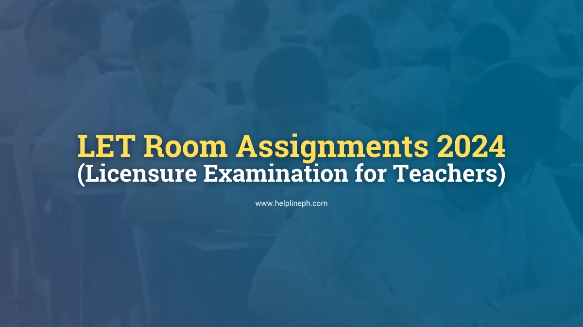 Future teachers taking the Licensure Exam for Teachers (LET) 2024 with room assignments released by PRC.