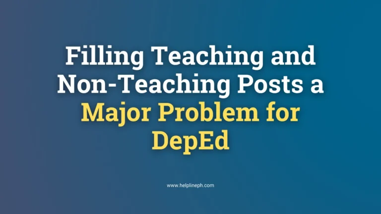 DepEd Western Visayas struggles to fill teaching and non-teaching posts in Negros Occidental and Iloilo provinces
