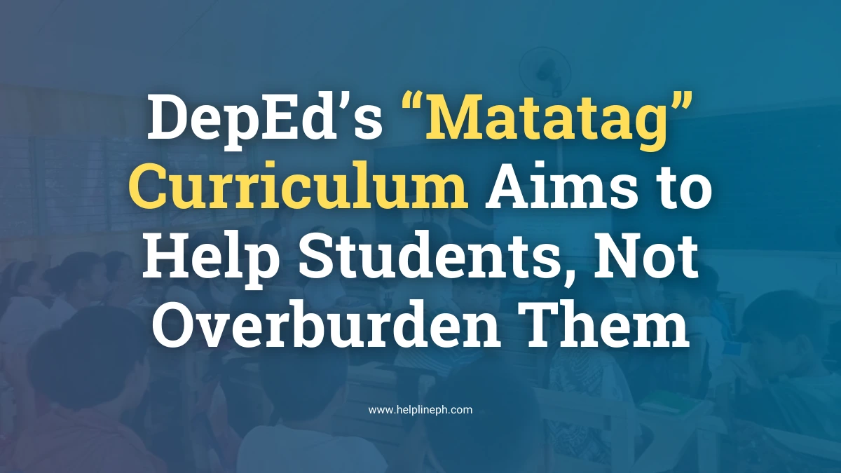 DepEd's Matatag curriculum reduces student workload by easing assignments and performance tasks for public school students in Northern Mindanao.