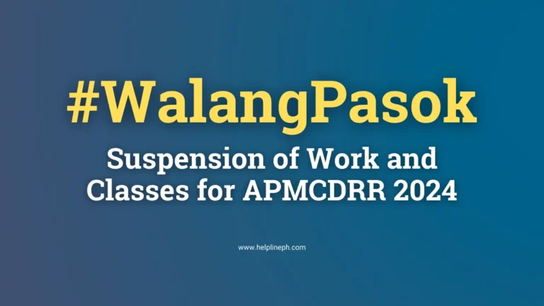 Memorandum Circular No. 66 work and class suspension for APMCDRR 2024 in Manila