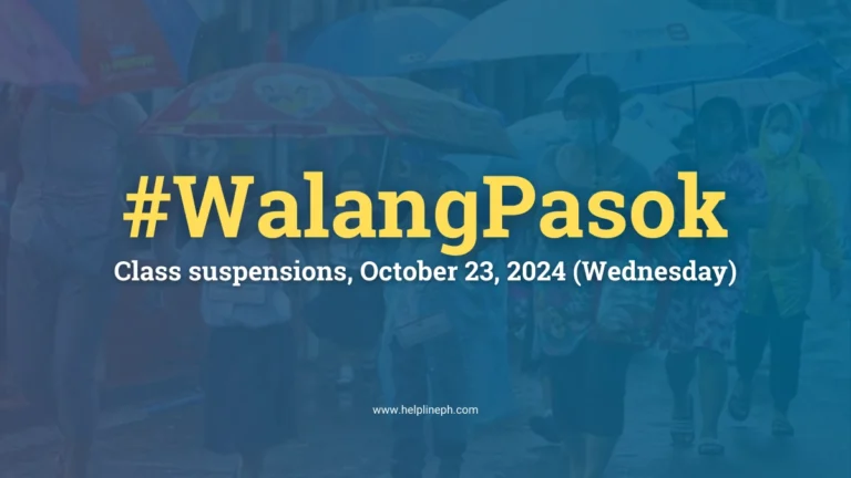 Students and teachers wearing raincoats and holding umbrellas due to Typhoon Kristine class suspensions on October 23, 2024