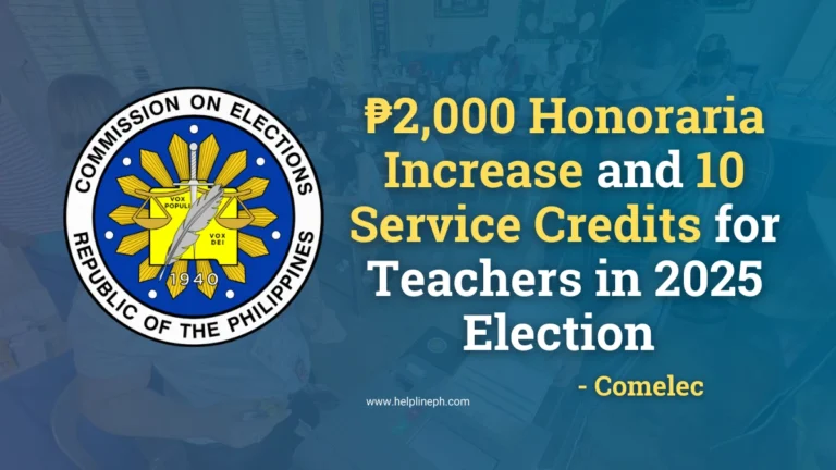 Teachers at polling station during the 2025 Philippine elections, with Comelec proposing increased honoraria, allowances, and service credits.