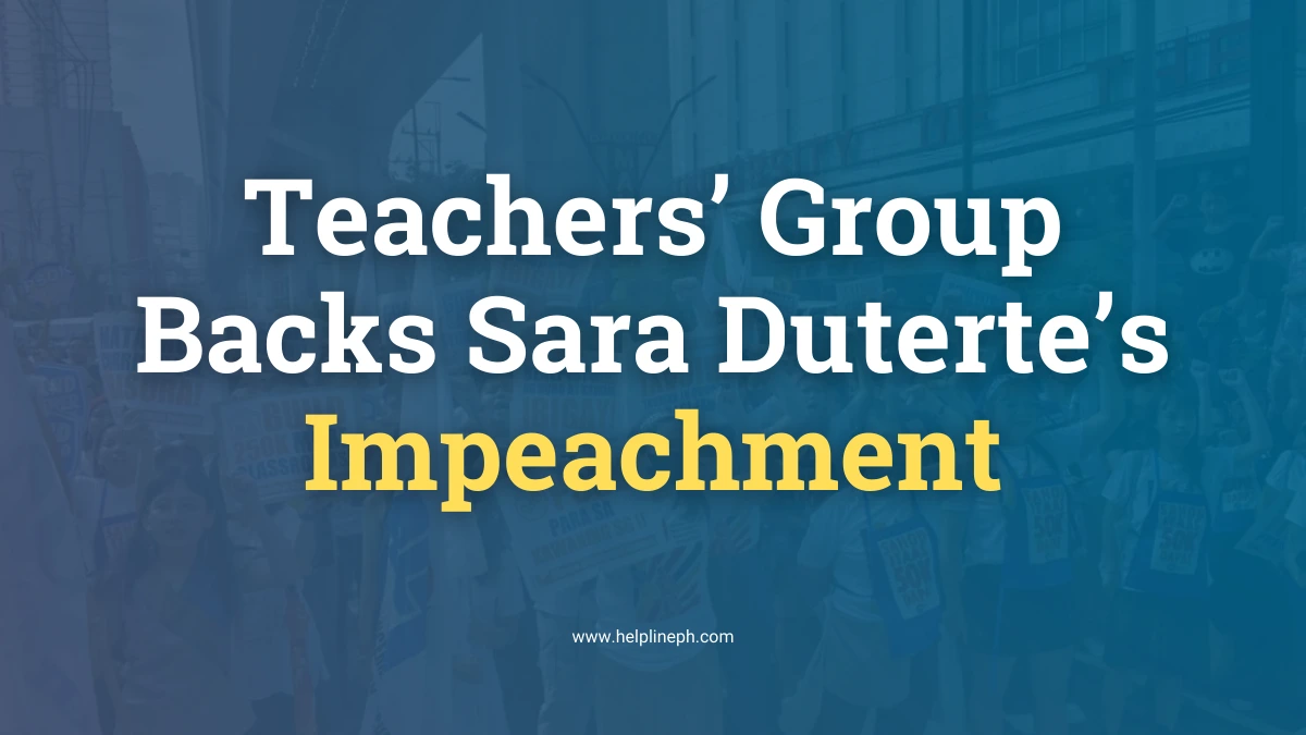 Teachers’ Group Strongly Backs Sara Duterte’s Impeachment