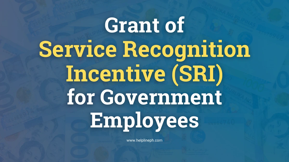 Service Recognition Incentive (SRI)