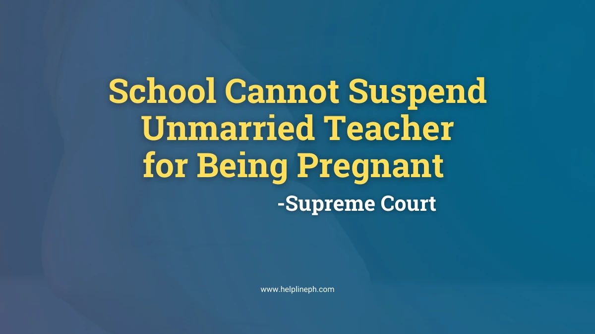 Pregnant teacher standing in a classroom, representing the Supreme Court decision on workplace rights for unmarried teachers.