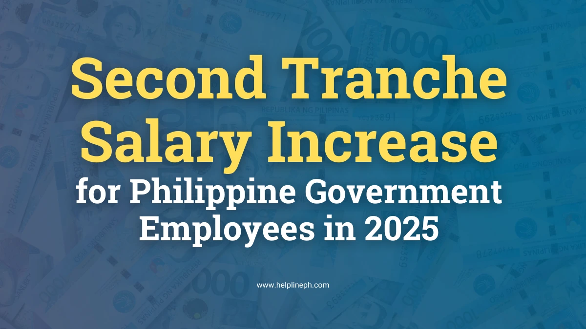 Second Tranche Salary Increase for Philippine Government Employees in ...