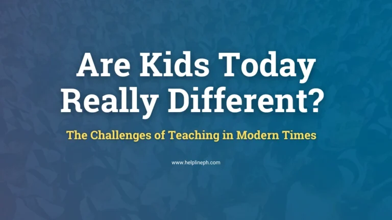 DepEd students in a classroom, representing the discussion on whether kids today are different from past generations in terms of discipline and behavior.