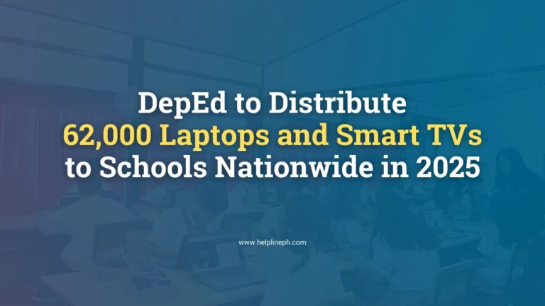 A student using a smart TV and laptop in a classroom as part of DepEd’s 2025 digital learning initiative.