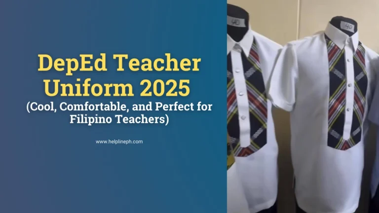 DepEd teacher uniform 2025 sample design – breathable, stylish, and comfortable for non-aircon classrooms.