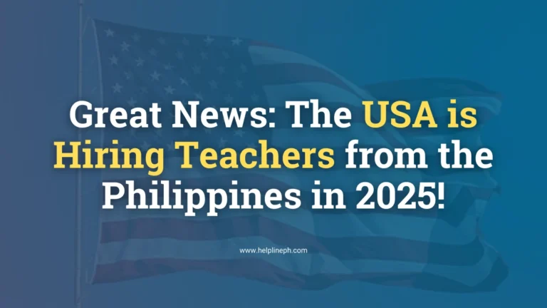 USA hiring Filipino teachers in 2025 – Teaching jobs in America for Filipino educators