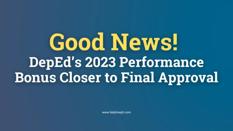 DepEd 2023 Performance Bonus update after DBM endorsement for teachers’ incentives