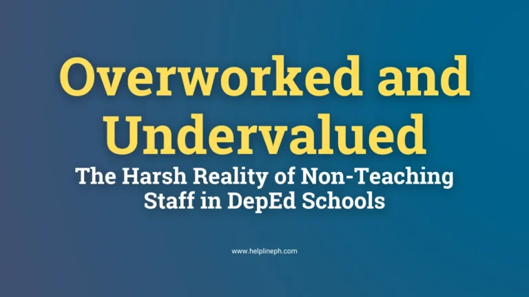 Overworked non-teaching personnel in DepEd schools handling multiple tasks and responsibilities
