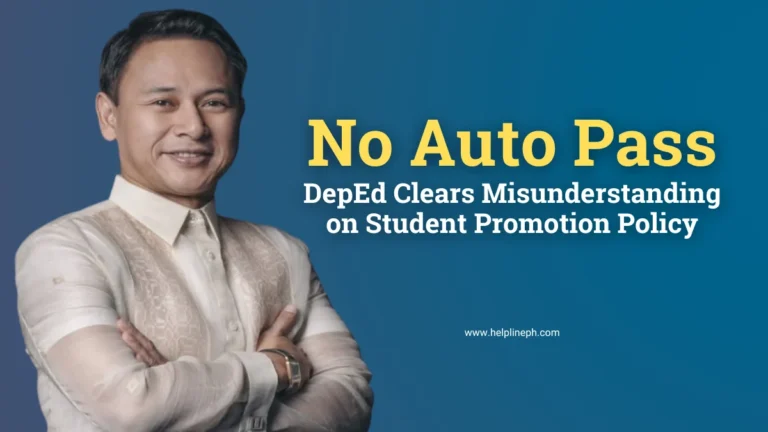 DepEd Secretary Sonny Angara explains no auto pass policy for students in the Philippines