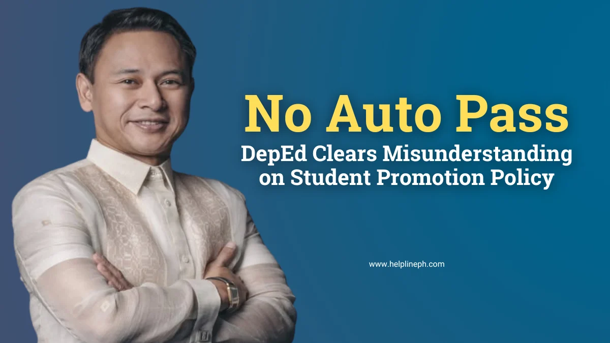 DepEd Secretary Sonny Angara explains no auto pass policy for students in the Philippines