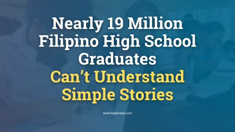 Filipino high school students reading books in a classroom, illustrating the reading comprehension crisis among graduates in the Philippines.