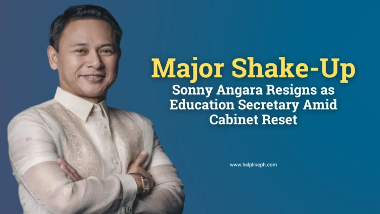 Sonny Angara resigns as DepEd Secretary following President Marcos' Cabinet reset in 2025