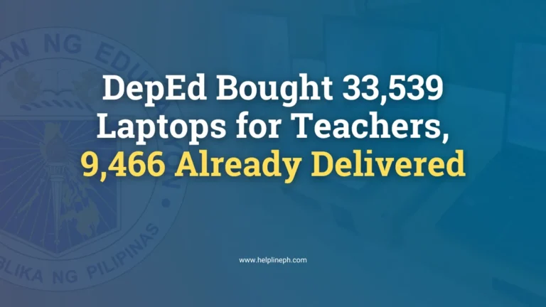 DepEd 2025 laptop delivery showing DepEd logo and laptops for teachers