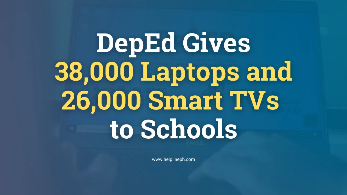 DepEd distributes laptops and Smart TVs for school year 2025-2026 in the Philippines