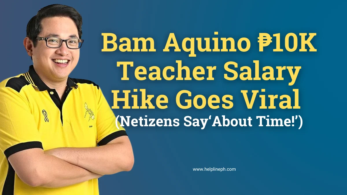 Senator Bam Aquino pushes ₱10K salary hike for public school teachers under Angat Sweldo bill