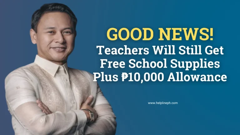DepEd Secretary confirms teachers will still get free school supplies and ₱10,000 allowance