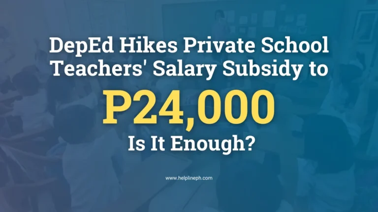 Private school classroom in the Philippines with DepEd salary subsidy news for 2025