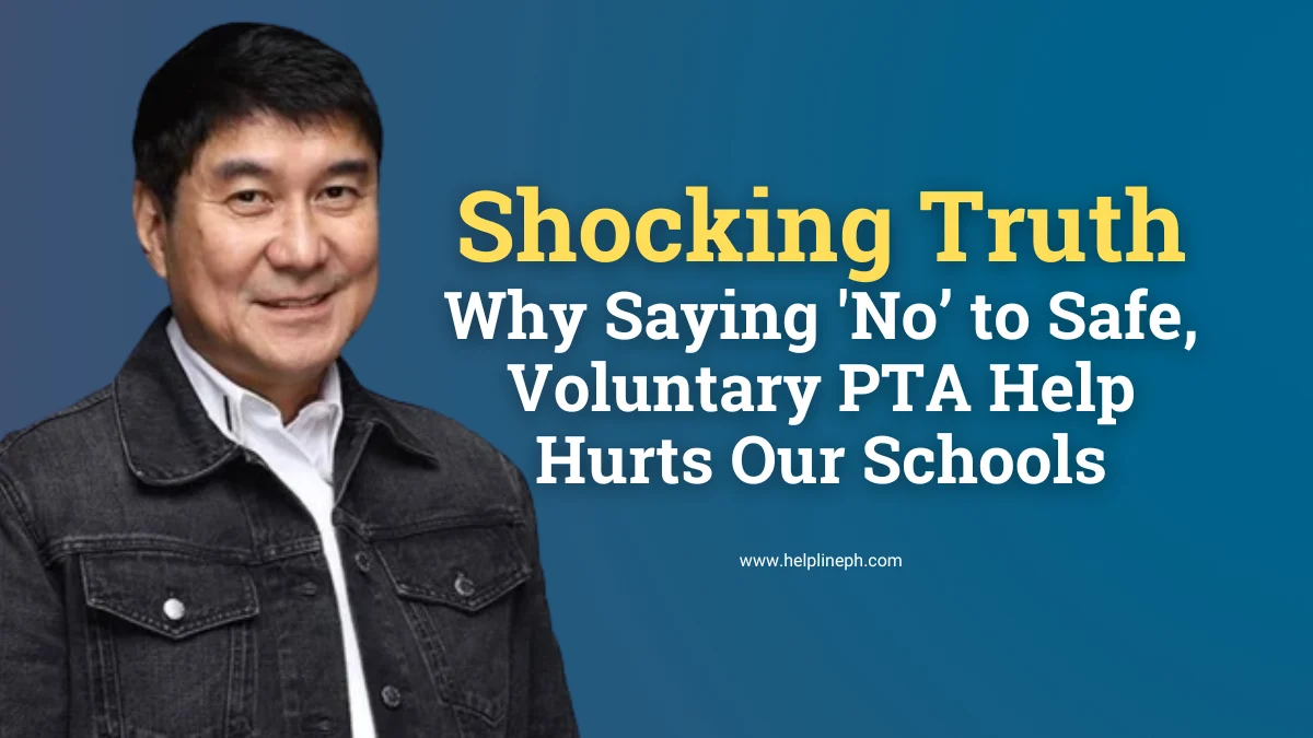 Senator Raffy Tulfo criticizing PTA voluntary contributions in public schools featured on HelplinePH