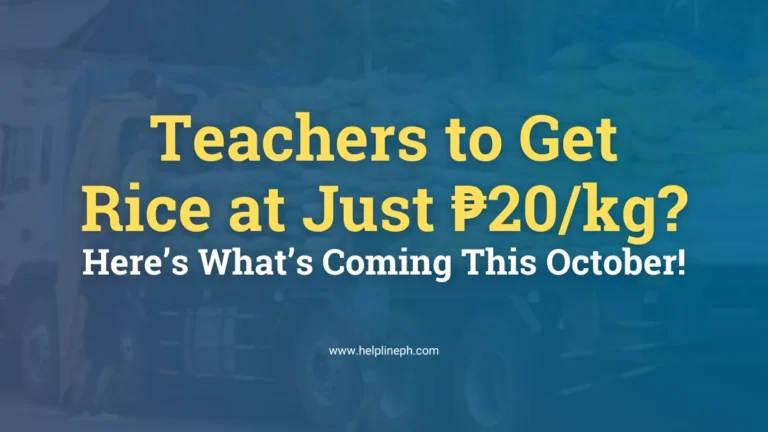 Truck loaded with rice for ₱20/kg rice program for teachers, part of DepEd and DA's October 2025 rollout.