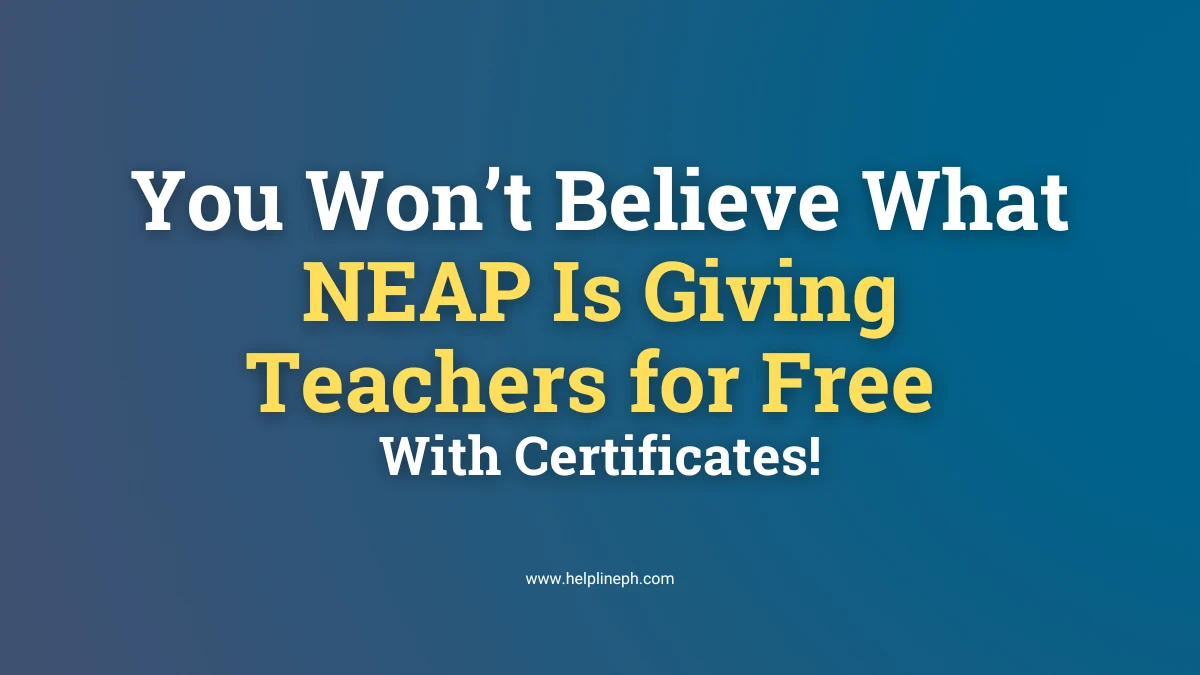 NEAP teacher training offers free LinkedIn Learning courses and certificates for Filipino educators on helplineph.com