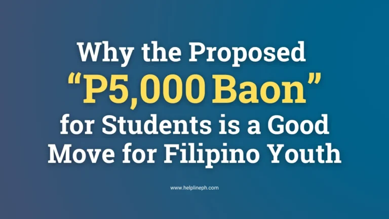 BAON for Students Act - P5000 Annual Allowance for Filipino Learners - helplineph.com