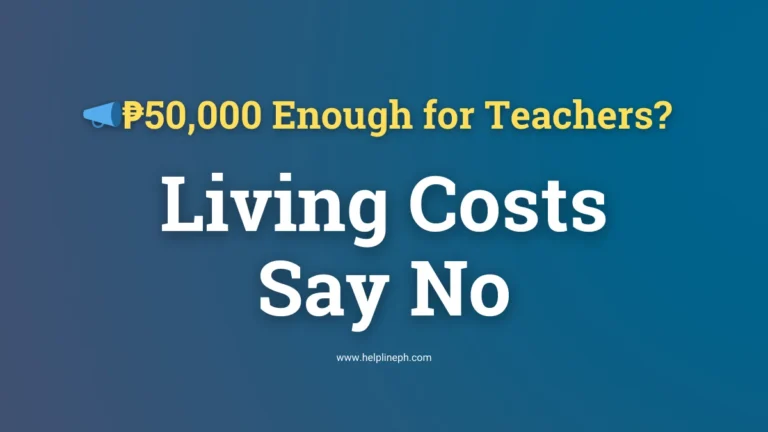 Teachers question if ₱50,000 salary is enough as living costs rise