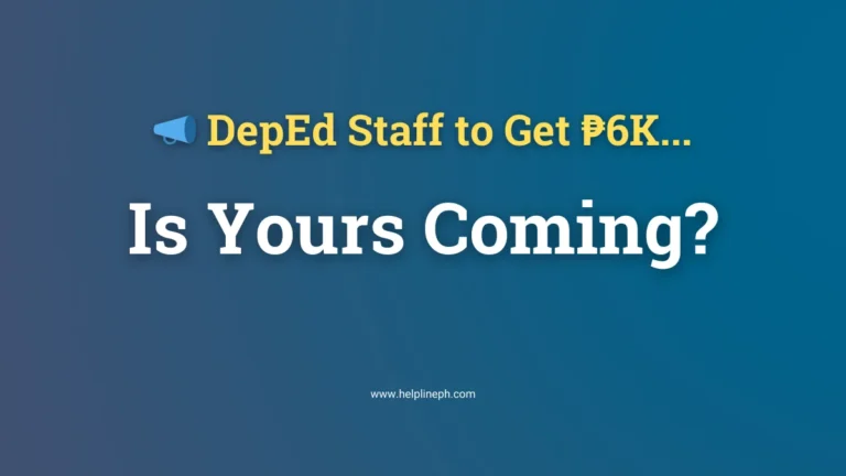 ₱6,000 quarterly allowance for public school teachers and staff in 2026