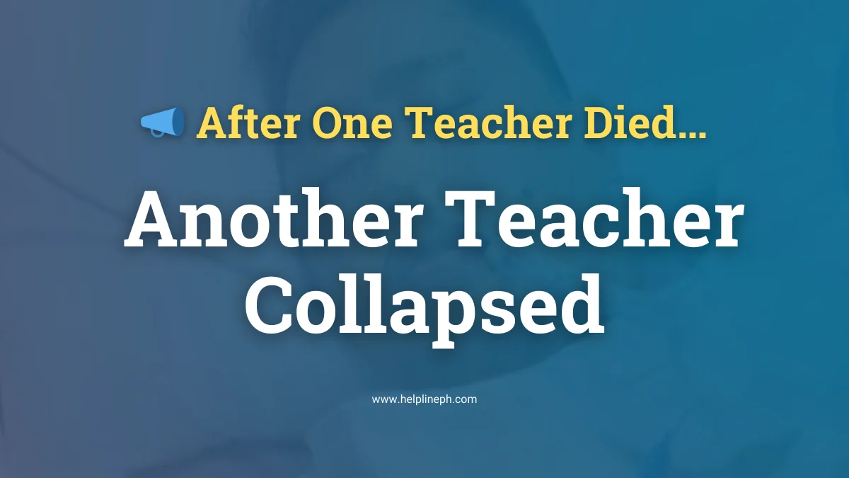 After one teacher died, another teacher collapsed due to classroom observation stress