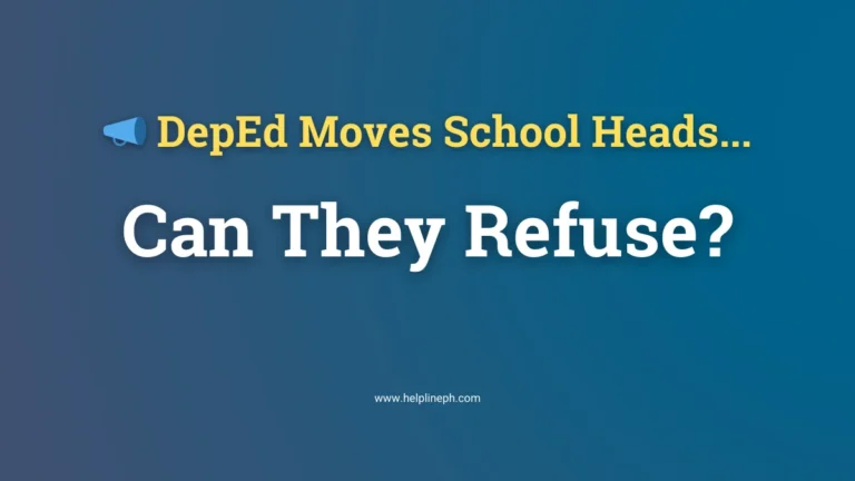 DepEd transfer decision – can a school head refuse reassignment?