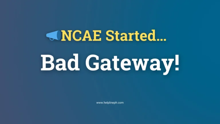 Computer-Based NCAE crashed after DepEd LMS showed bad gateway errors, stopping students from answering properly