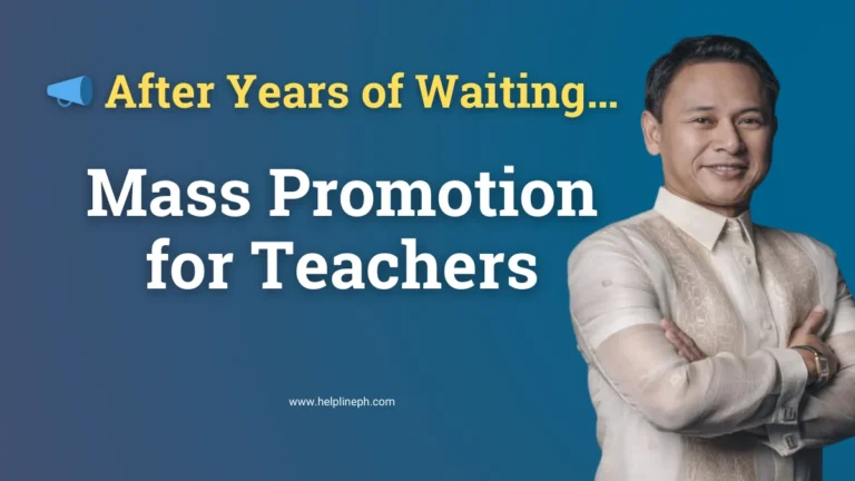 DepEd to promote 100,000 public school teachers under 2026 budget