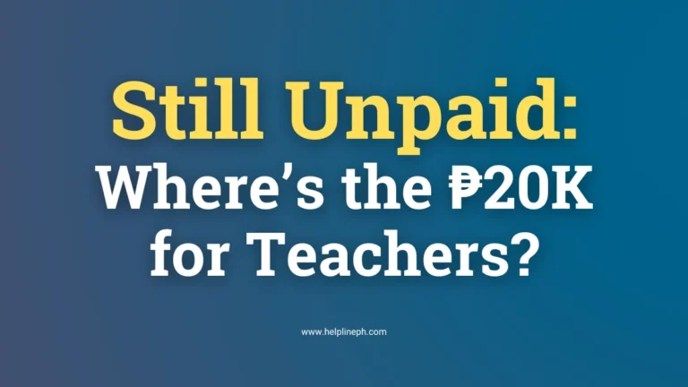 DepEd teachers demand full payment of 2026 Service Recognition Incentive