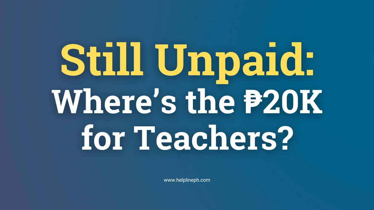 DepEd teachers demand full payment of 2026 Service Recognition Incentive