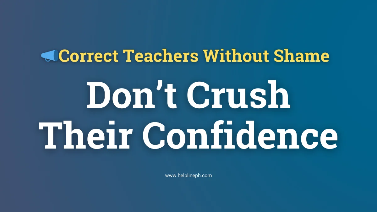 School leader giving respectful feedback to a teacher in a private conversation