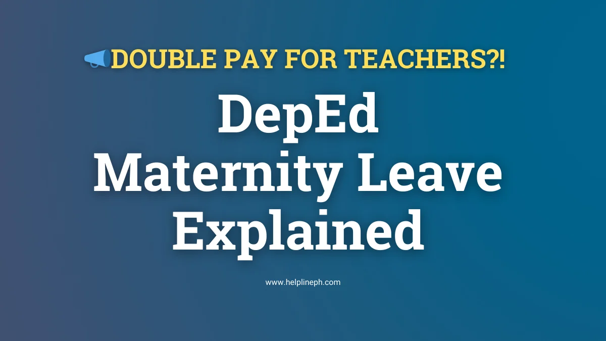 DepEd Double Pay Policy thumbnail explaining maternity leave and Proportional Vacation Pay for teachers
