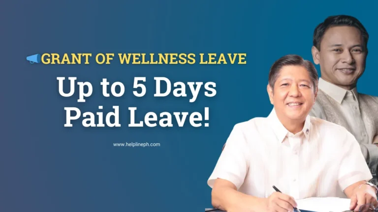 Grant of Wellness Leave thumbnail showing up to 5 days paid leave for DepEd personnel